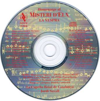 CD Pascal Bertin: Homenatge Al Misteri D'Elx • La Vespra (Drama Sagrat Per La Festa De L'Assumpció De La Verge)