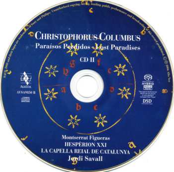 2SACD Jordi Savall: Paraísos Perdidos, Christophorus Columbus