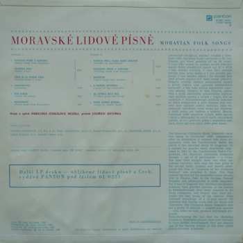 LP Moravská Cimbálová Muzika: Moravské Lidové Písně = Moravian Folk Songs
