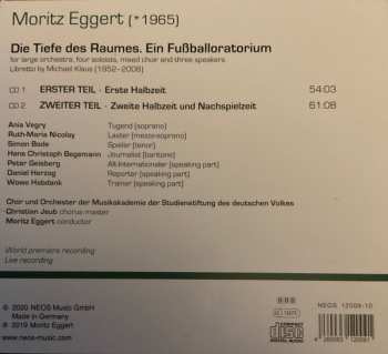 CD Moritz Eggert: Die Tiefe des Raumes. Ein Fußballoratorium