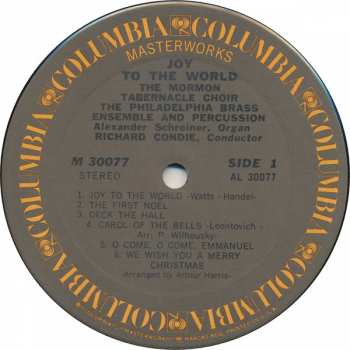 LP Mormon Tabernacle Choir: Joy To The World