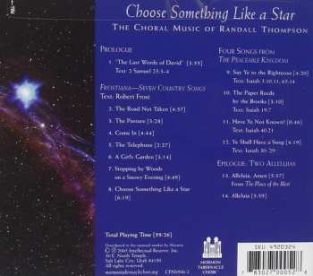 CD Mormon Tabernacle Choir: Choose Something Like A Star : The Choral Music of Randall Thompson