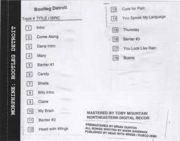 CD Morphine: Bootleg Detroit