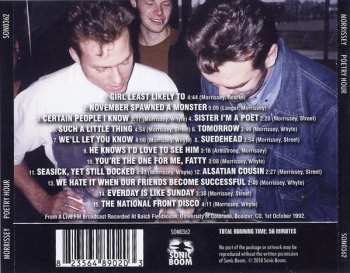 CD Morrissey: Poetry Hour (Colorado Broadcast 1992)