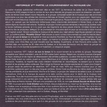 CD Morse Code: Je Suis Le Temps