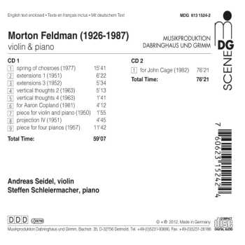 2CD Steffen Schleiermacher: Violin & Piano