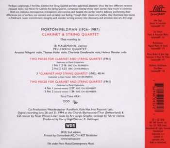 CD Morton Feldman: Clarinet & String Quartet