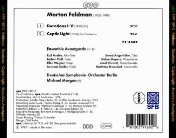 CD Deutsches Symphonie-Orchester Berlin: Durations I-V / Coptic Light