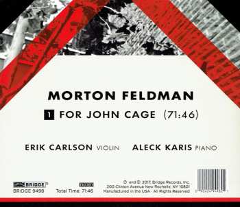 CD Aleck Karis: For John Cage