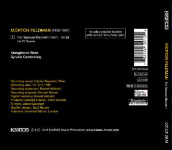 CD Klangforum Wien: For Samuel Beckett