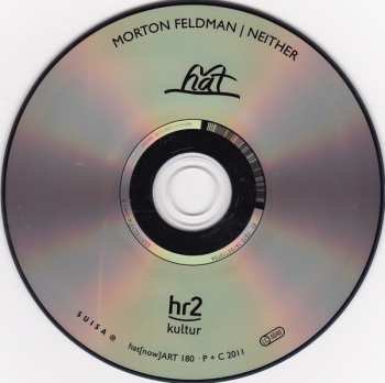 CD Morton Feldman: Neither
