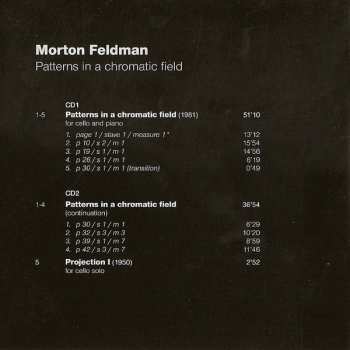 2CD Morton Feldman: Patterns In A Chromatic Field
