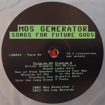LP Mos Generator: Songs For Future Gods CLR