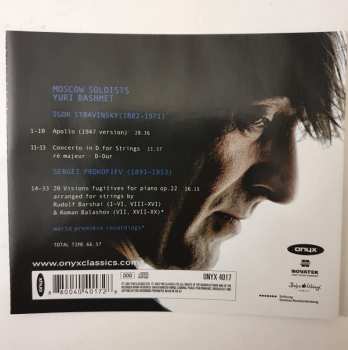 CD Yuri Bashmet: Stravinsky: Apollo, Concerto in D | Profofiev: 20 Visions Fugitives
