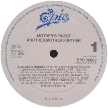 LP Mother's Finest: Another Mother Further