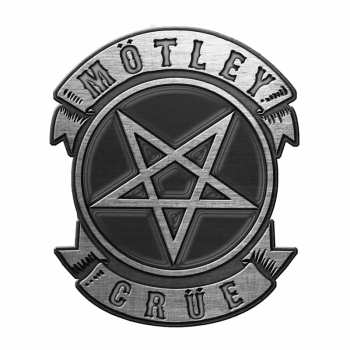 Merch Mötley Crüe: Badge Pentagram Staal
