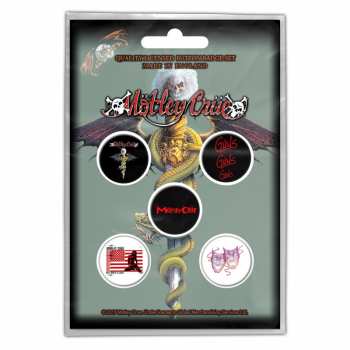 Merch Mötley Crüe: Set Badges Dr Feelgood 