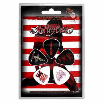 Merch Mötley Crüe: Set Plectrums Red, White & Crue
