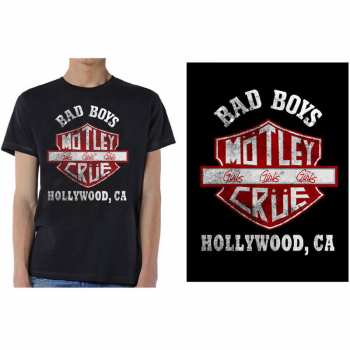 Merch Mötley Crüe: T-shirt Bad Boys Shield 