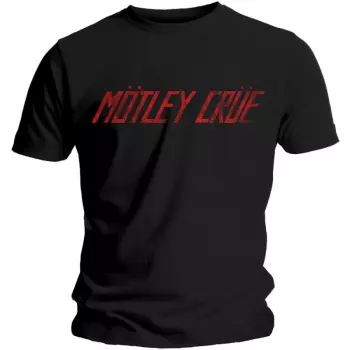 T-shirt Distressed Logo Motley Crue 