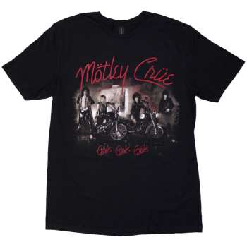  Mötley Crüe: Motley Crue Unisex T-shirt: Girls, Girls, Girls Vintage (small) S