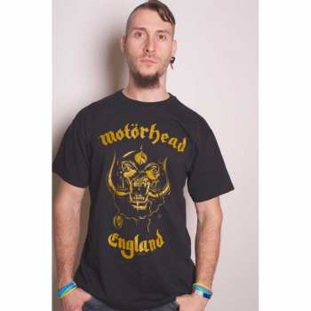 Merch Motörhead: T-shirt England Classic Gold