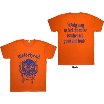 Merch Motörhead: Motorhead Unisex T-shirt: Good & Loud (orange) (back Print) (small) S