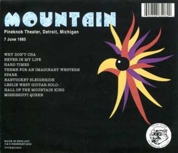 CD Mountain: Live At The Pineknob Theater 1985