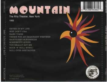 CD Mountain: The Ritz Theater, New York 17 September 1985
