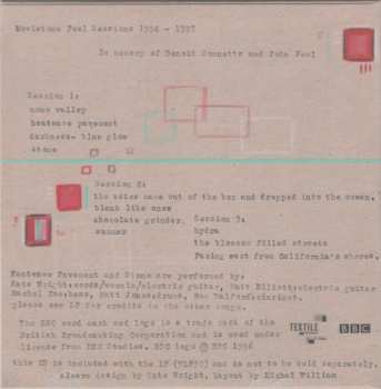 LP/CD Movietone: Peel Sessions