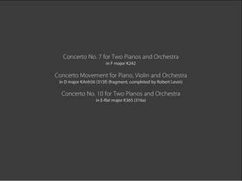CD Wolfgang Amadeus Mozart: Piano Concertos K242 | K325f | K365