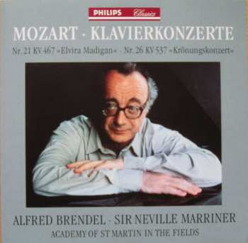 CD Wolfgang Amadeus Mozart: Klavierkonzerte Nr. 21 KV 467  »Elvira Madigan« • Nr. 26 KV 537 »Krönungskonzert«