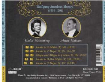CD Wolfgang Amadeus Mozart: Music For Piano Four Hands