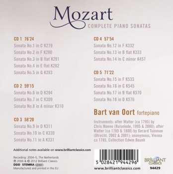 5CD Wolfgang Amadeus Mozart: Complete Piano Sonatas