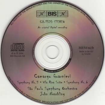 CD Orquestra Sinfônica Do Estado De São Paulo: Symphonies Nos. 5 & 6 ~ Vila Rica Suite