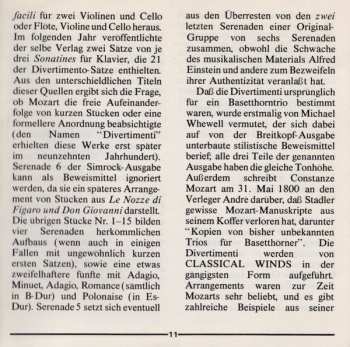 CD Wolfgang Amadeus Mozart: Divertimenti