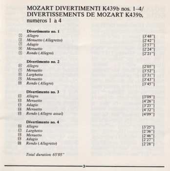 CD Wolfgang Amadeus Mozart: Divertimenti
