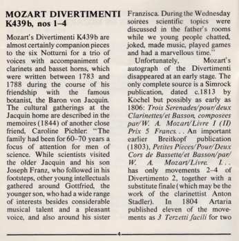 CD Wolfgang Amadeus Mozart: Divertimenti