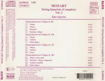 CD Wolfgang Amadeus Mozart: String Quartets (Complete) Vol. 2: K. 80 • K. 155 • K. 157 • K. 387