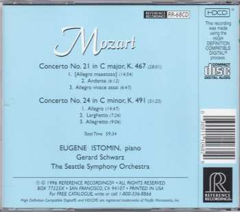 CD Wolfgang Amadeus Mozart: Concerto No. 21 & 24