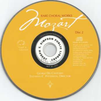 2CD Wolfgang Amadeus Mozart: Rare Choral Works