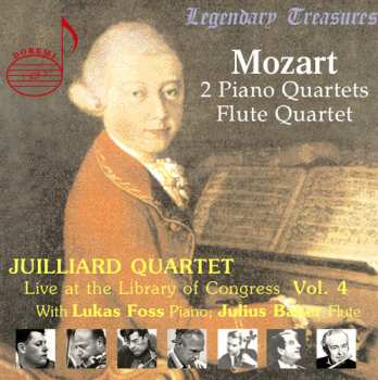 CD Wolfgang Amadeus Mozart: 2 Piano Quartets / Flute Quartet . Live At The Libray Of Congress Vol.4