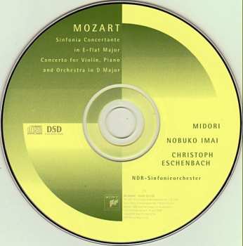 CD Wolfgang Amadeus Mozart: Sinfonia Concertante In E-flat Major / Concerto For Violin, Piano And Orchestra In D Major