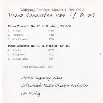 CD Wolfgang Amadeus Mozart: Piano Concertos Nos. 19 & 20