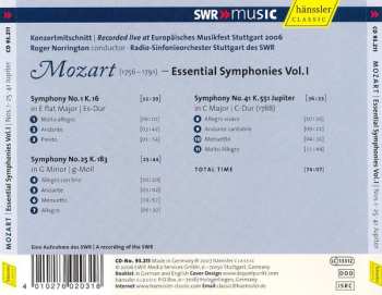 CD Wolfgang Amadeus Mozart: Essential Symphonies Vol. I: Nos. 1 • 25 • 41 Jupiter