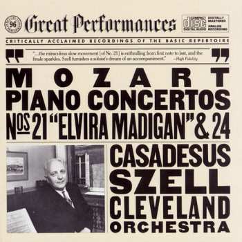 Album Wolfgang Amadeus Mozart: Piano Concerto No. 21 In C Major K.467 / Piano Concerto No. 24 In C Minor K.491