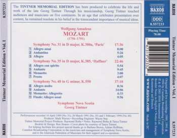 CD Wolfgang Amadeus Mozart: Symphonies Nos. 31 'Paris', 35 'Haffner' And 40