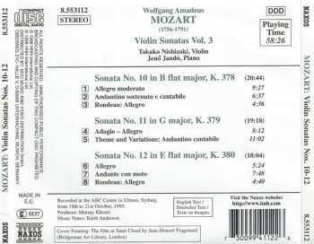 CD Wolfgang Amadeus Mozart: Violin Sonata Vol.3 (K. 378-380)