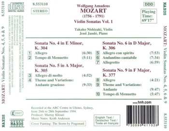 CD Wolfgang Amadeus Mozart: Violin Sonatas Vol. 1 (K. 304 - 306 • K. 377)