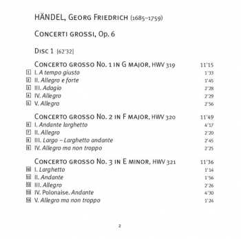 3SACD Georg Friedrich Händel: 12 Concerti Grossi, Opus 6